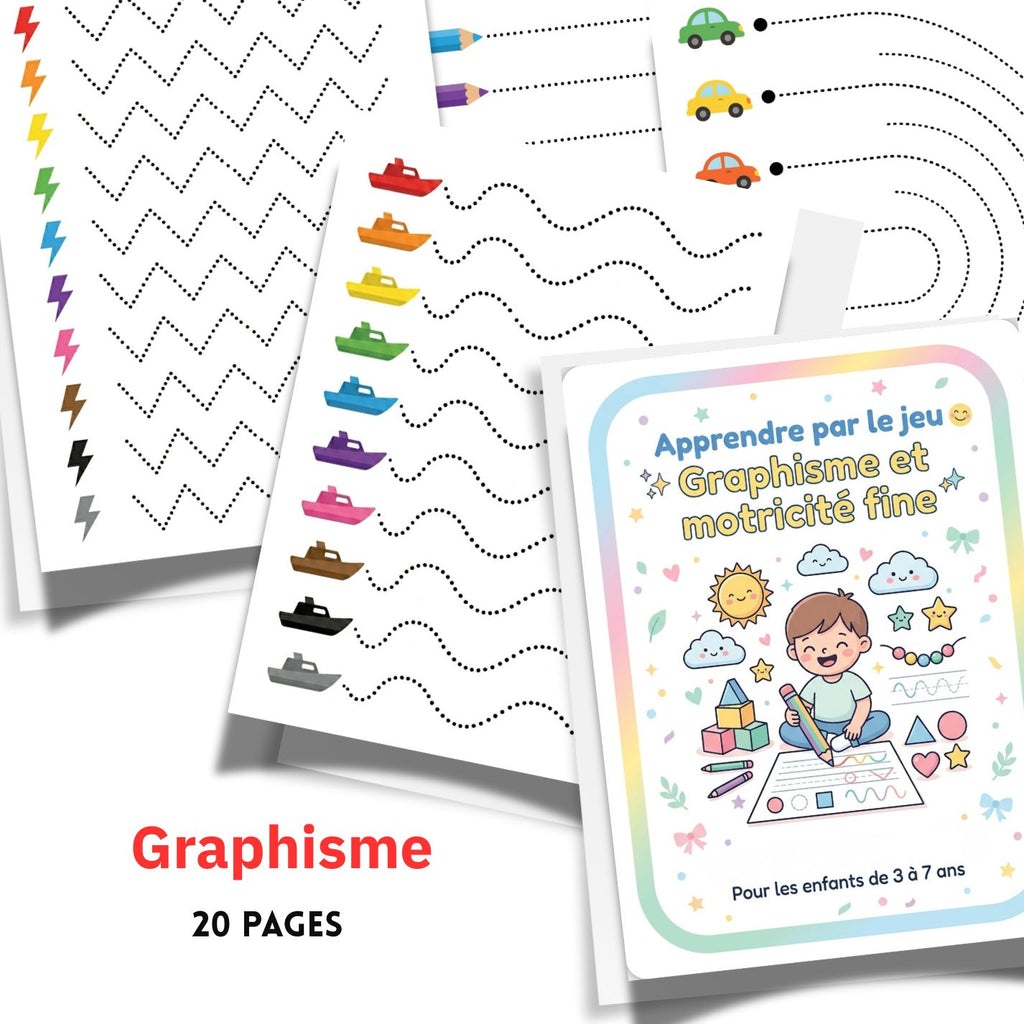 Preschool Line Tracing Worksheets | 20 Page Fine Motor Skills Activity Book