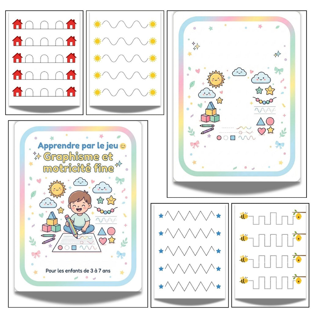 Preschool Line Tracing Worksheets | 20 Page Fine Motor Skills Activity Book