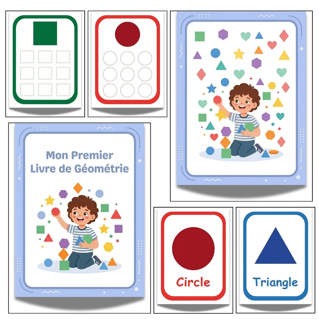 Preschool Shapes Tracing Worksheets | 20 Page Kindergarten Geometry Kit