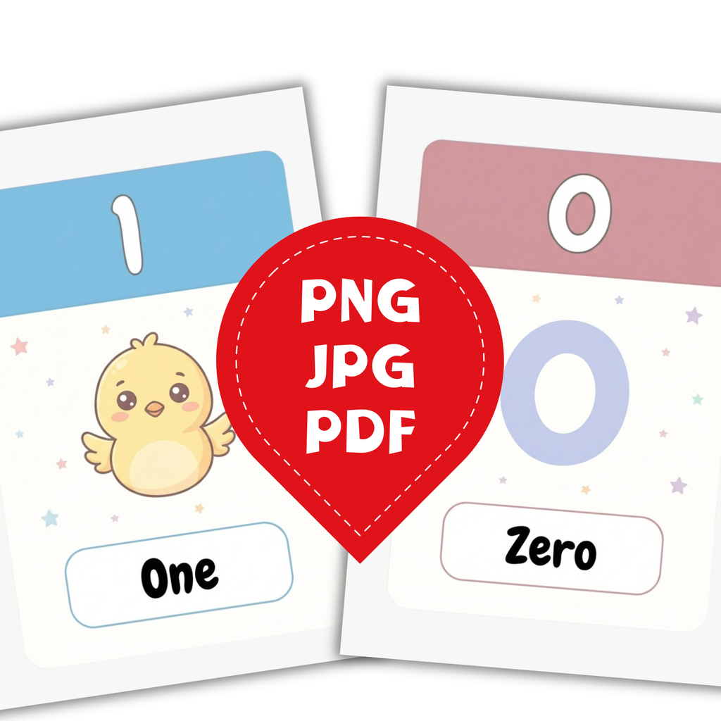Cartes Flash des Nombres – Apprendre à Compter en S’Amusant
