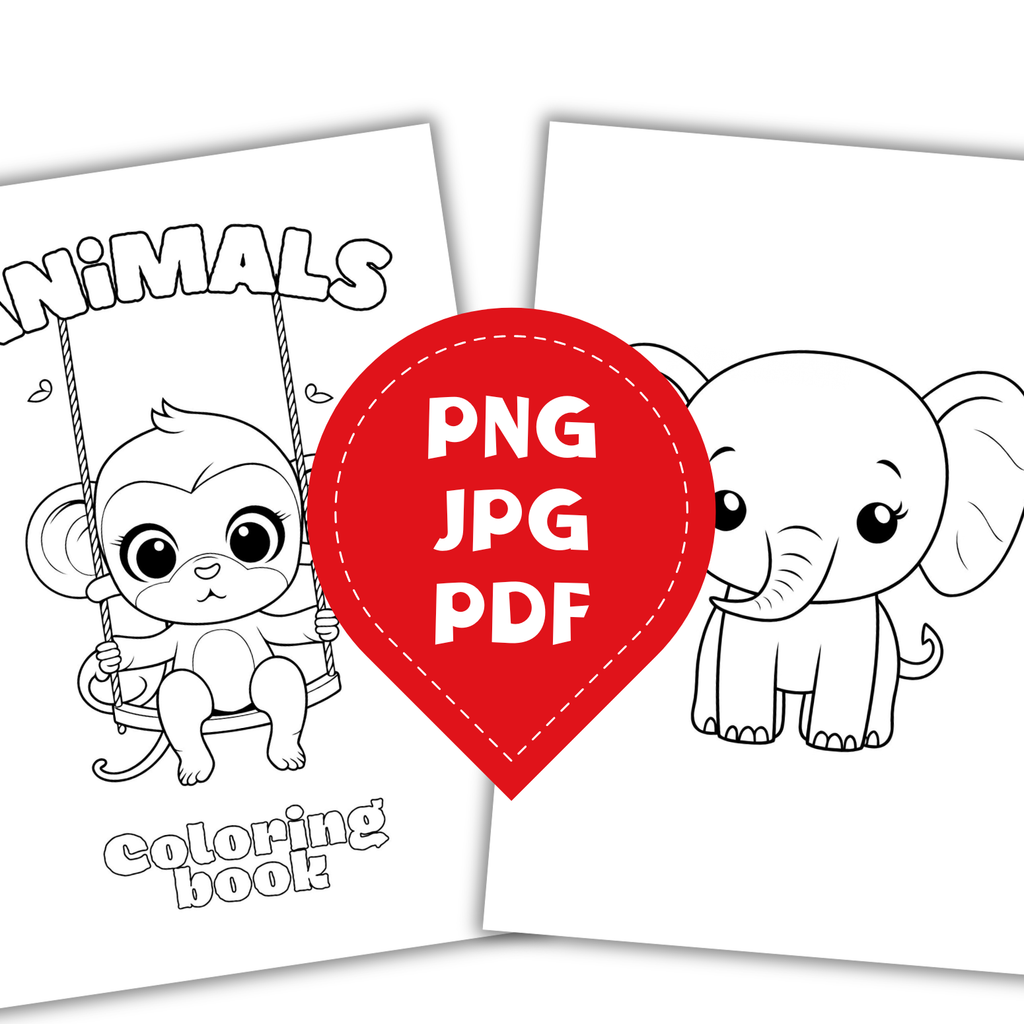 Cahier de coloriage animaux mignons