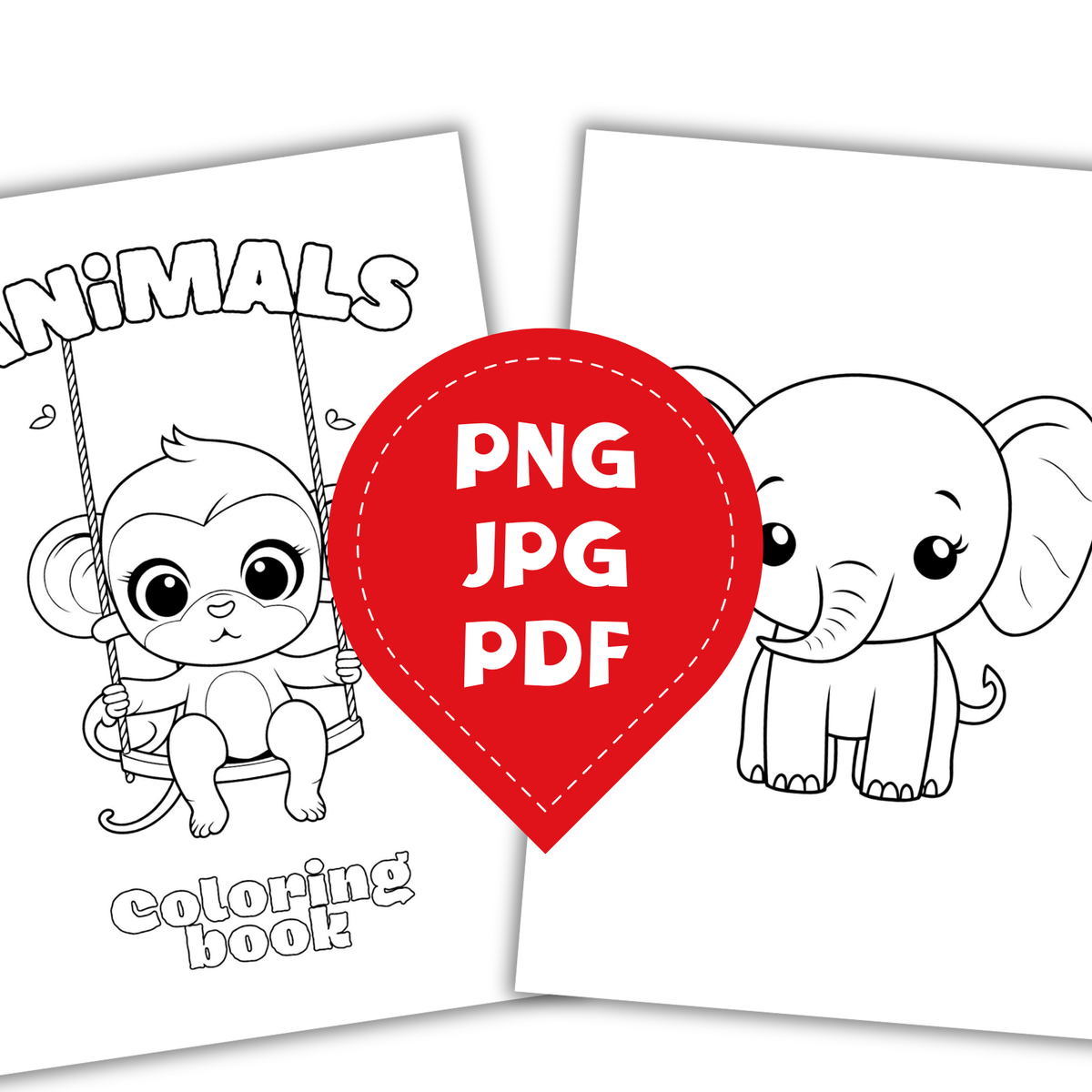 Cahier de coloriage animaux mignons