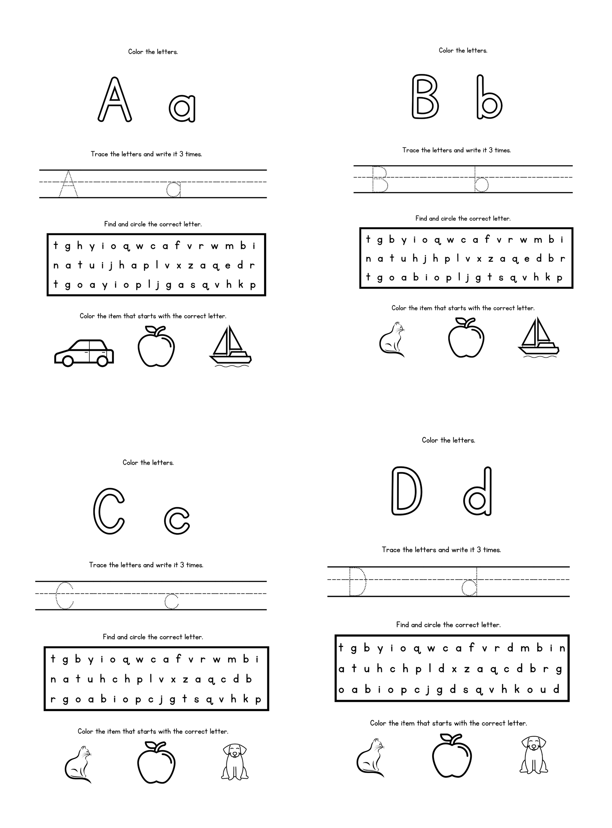 My Alphabet Coloring Book | English Letter Tracing & Learning