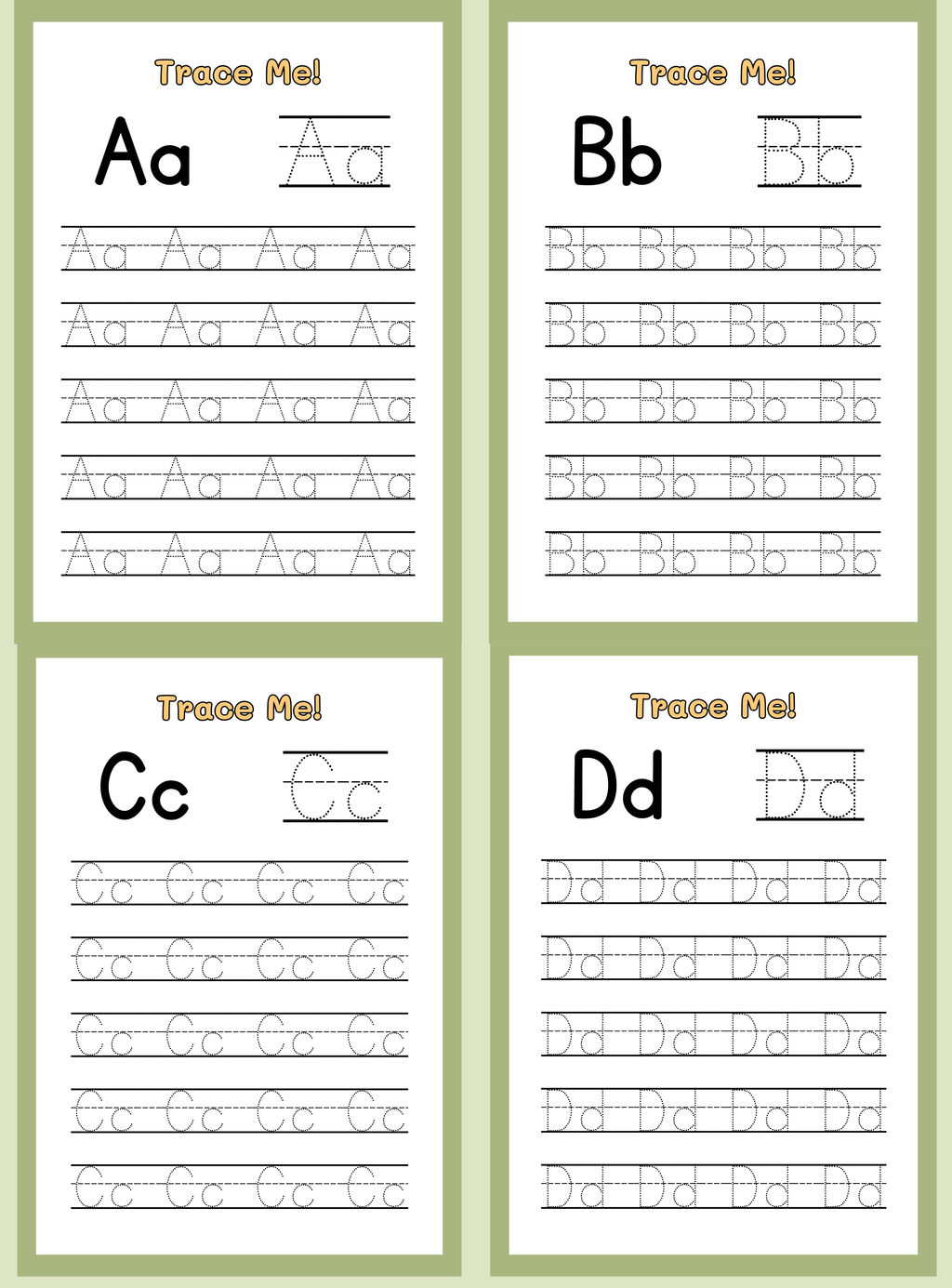 My Little ABC Booklet | English Alphabet Tracing Practice