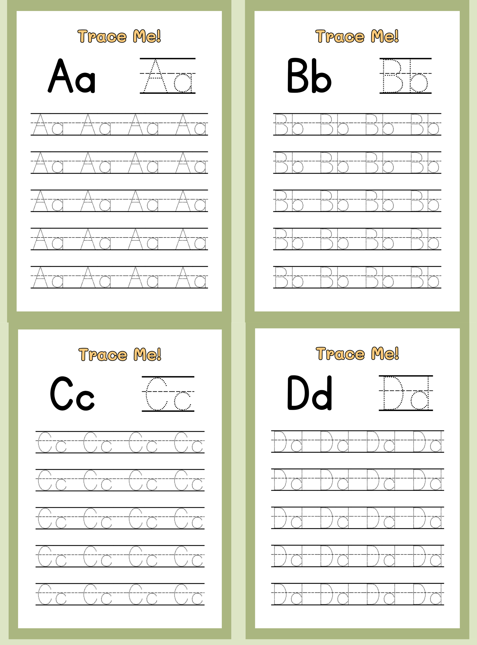 My Little ABC Booklet | English Alphabet Tracing Practice
