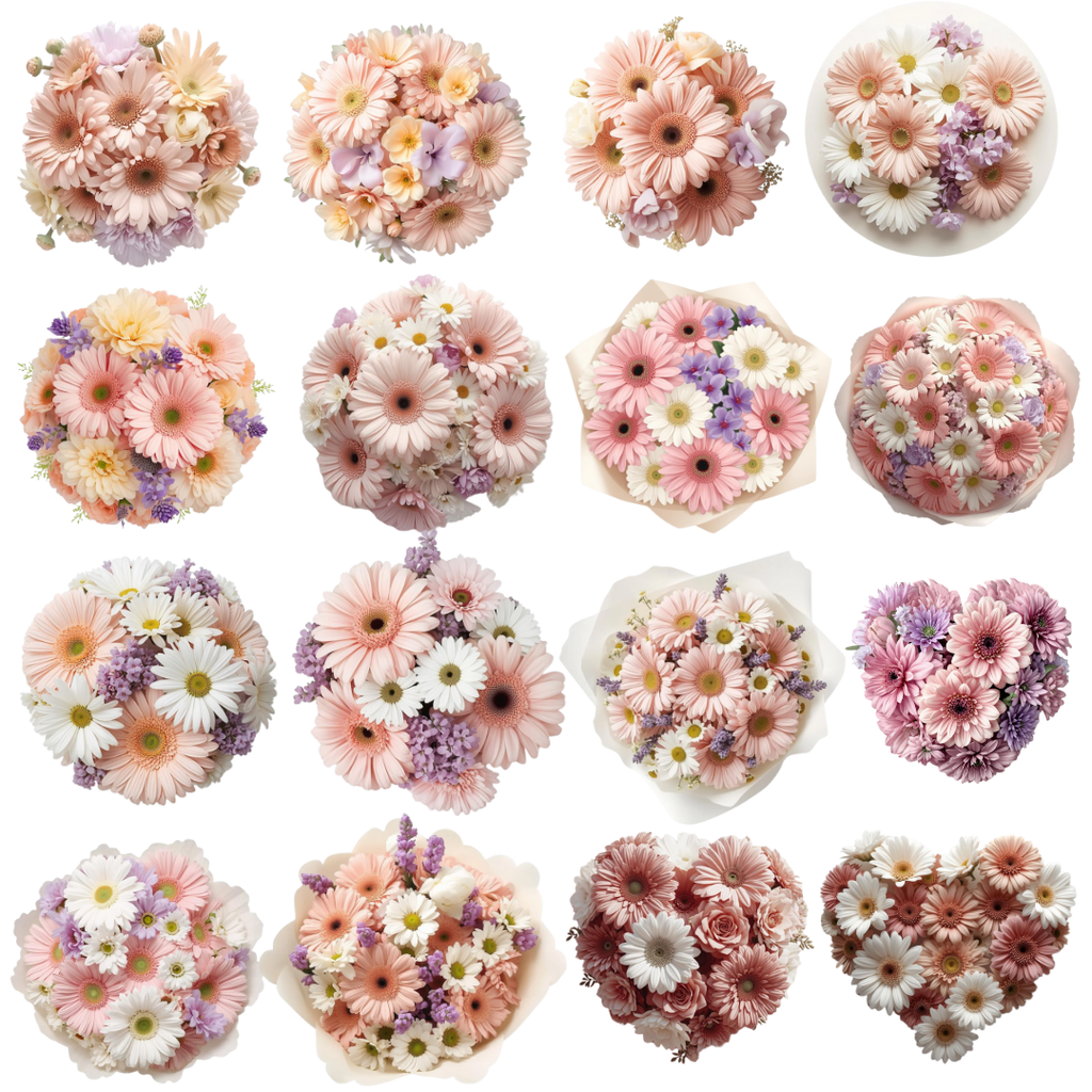 25 Floral Clipart Bundle | High Resolution PNG 4096px