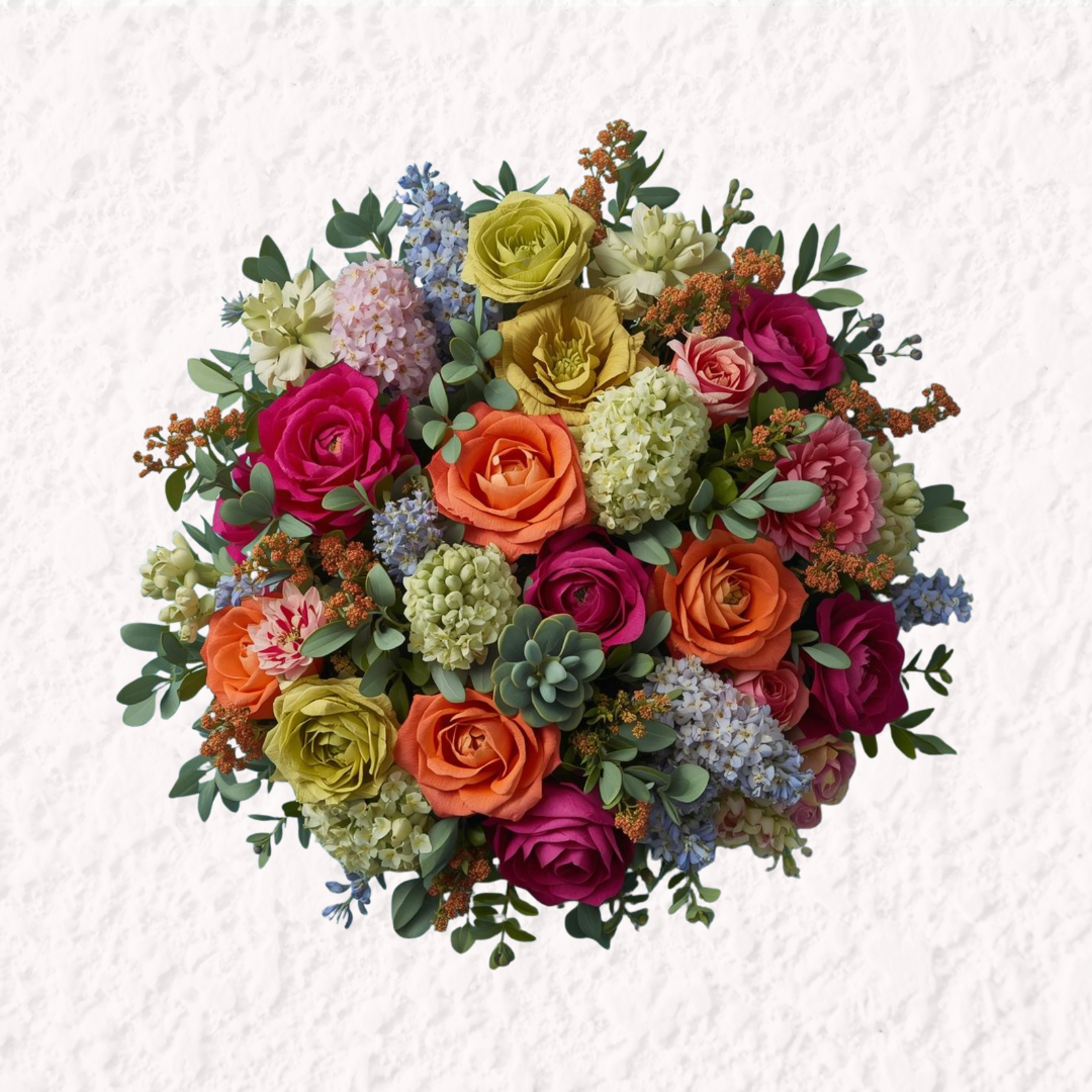 10 Vibrant Flower Bouquet Cliparts – Transparent PNG, SVG, PDF – 300 DPI High Resolution