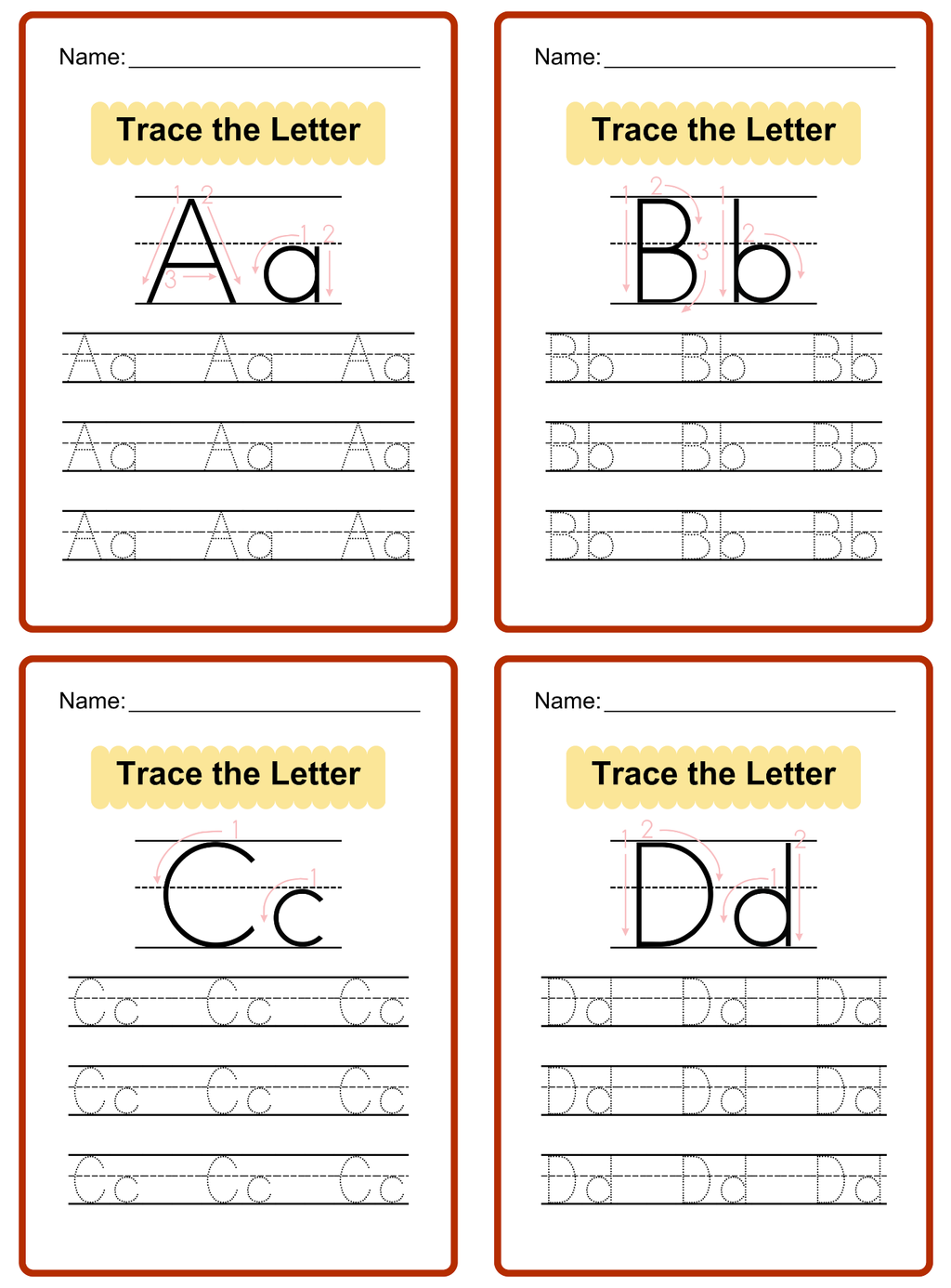 Trace the Letter: Step-by-Step - English Edition