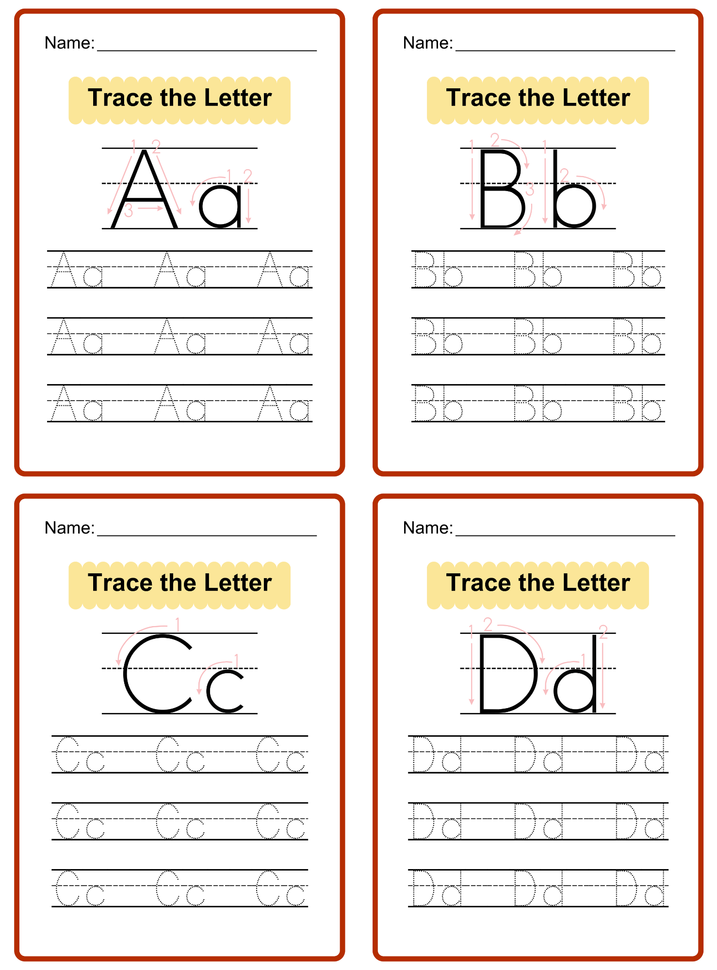 Trace the Letter: Step-by-Step - English Edition