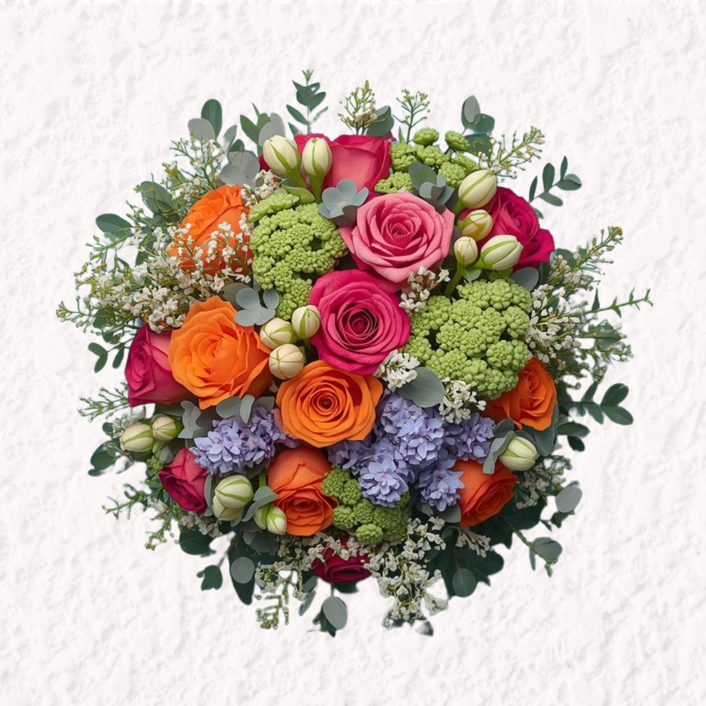 10 Vibrant Flower Bouquet Cliparts – Transparent PNG, SVG, PDF – 300 DPI High Resolution