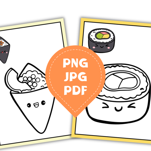 Mon Livre de Coloriage Sushi