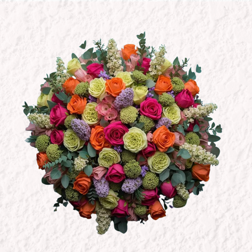 10 Vibrant Flower Bouquet Cliparts – Transparent PNG, SVG, PDF – 300 DPI High Resolution
