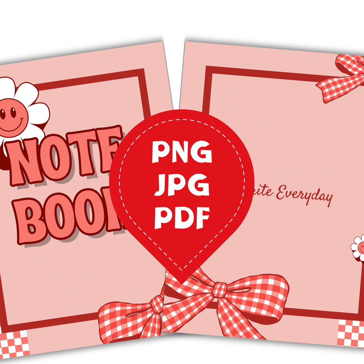 Cahier Rouge Passion – Bloc-Notes Élégant & Moderne