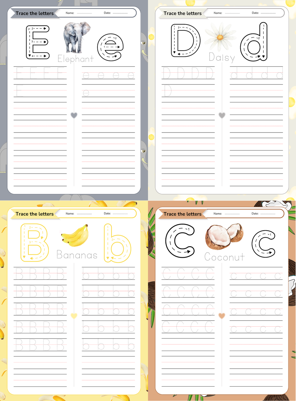 Alphabet Handwriting: Uppercase & Lowercase - English Edition