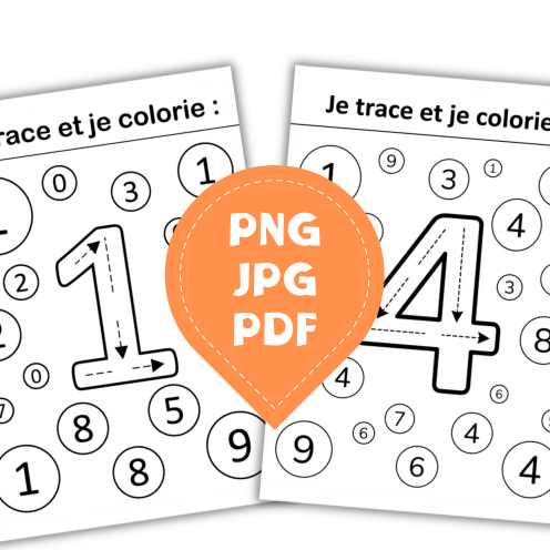 Mon Cahier de Traçage et de Coloriage