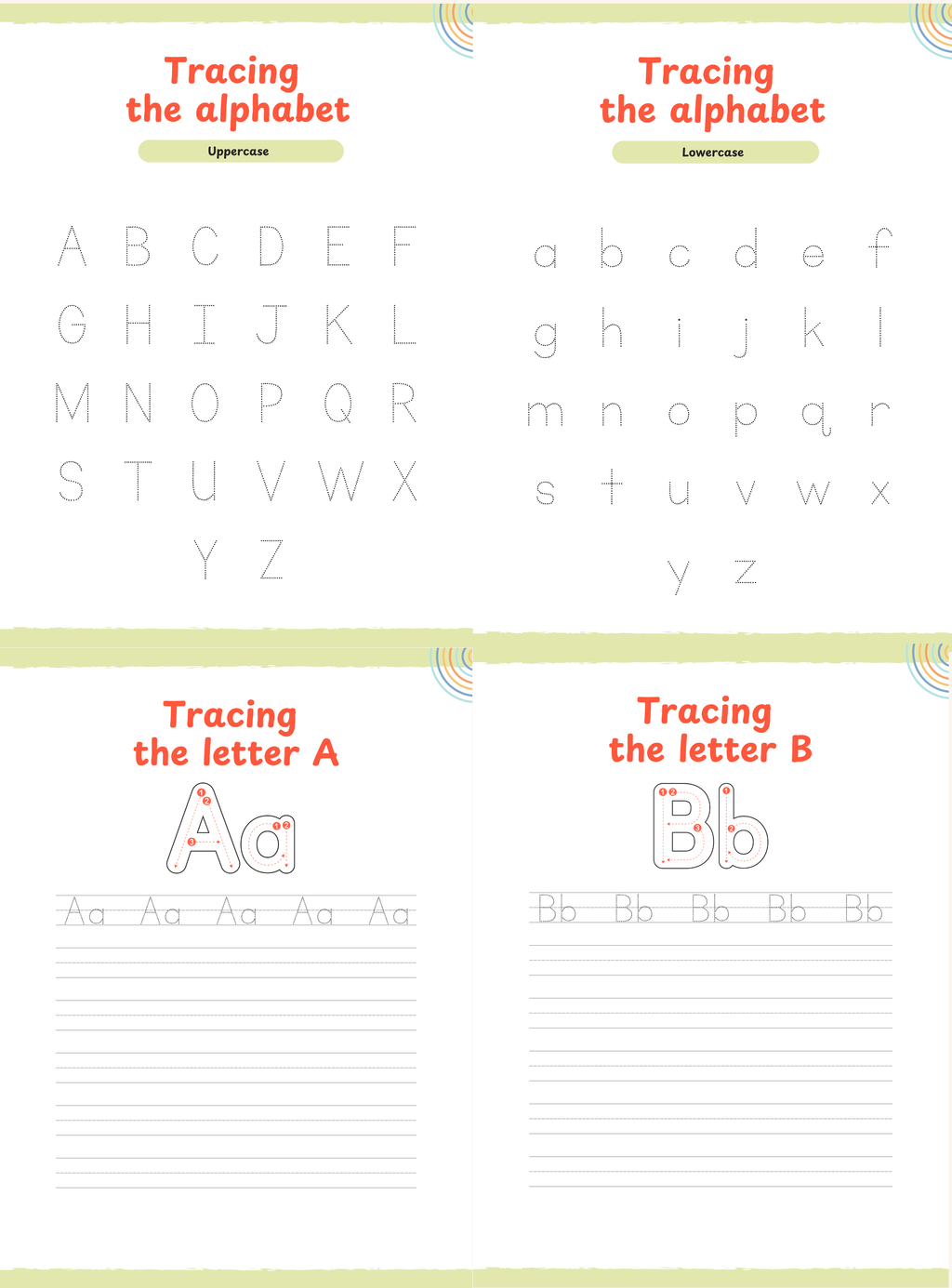 My ABC Coloring & Tracing Workbook | English A-Z Alphabet Learning