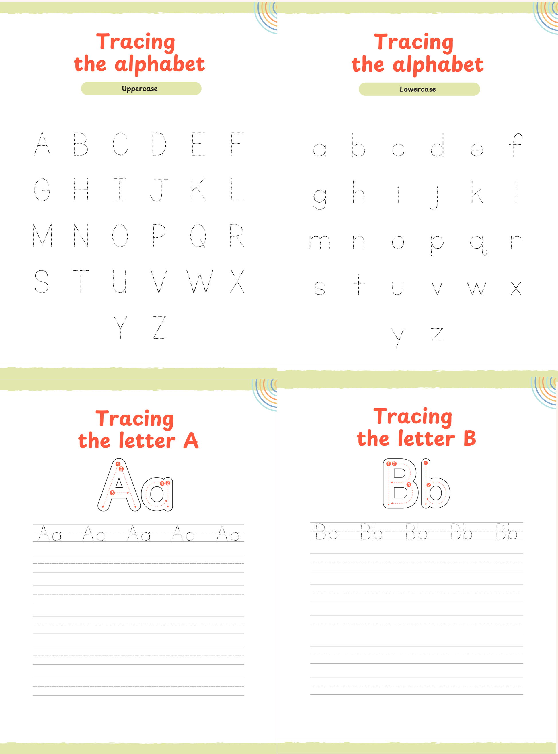 My ABC Coloring & Tracing Workbook | English A-Z Alphabet Learning
