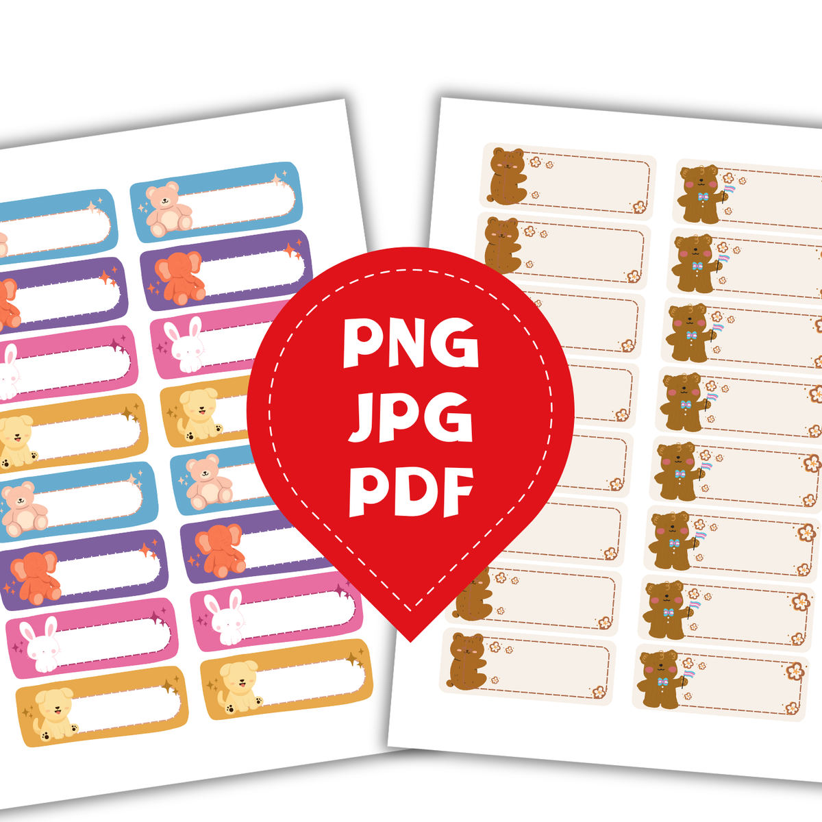 School Style – Étiquettes & Stickers pour Fournitures Scolaires