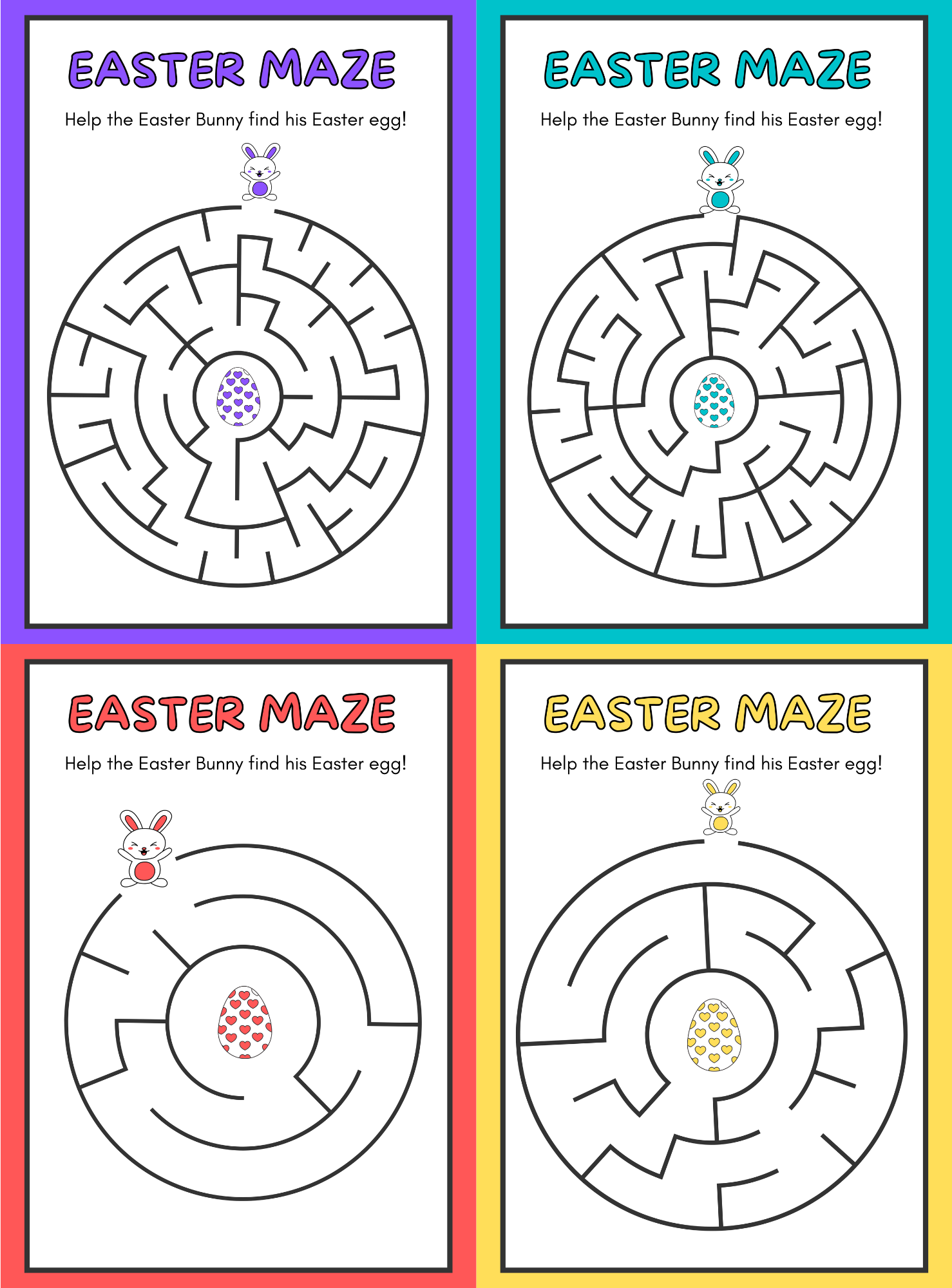 Animal Maze | Easter Maze Challenge