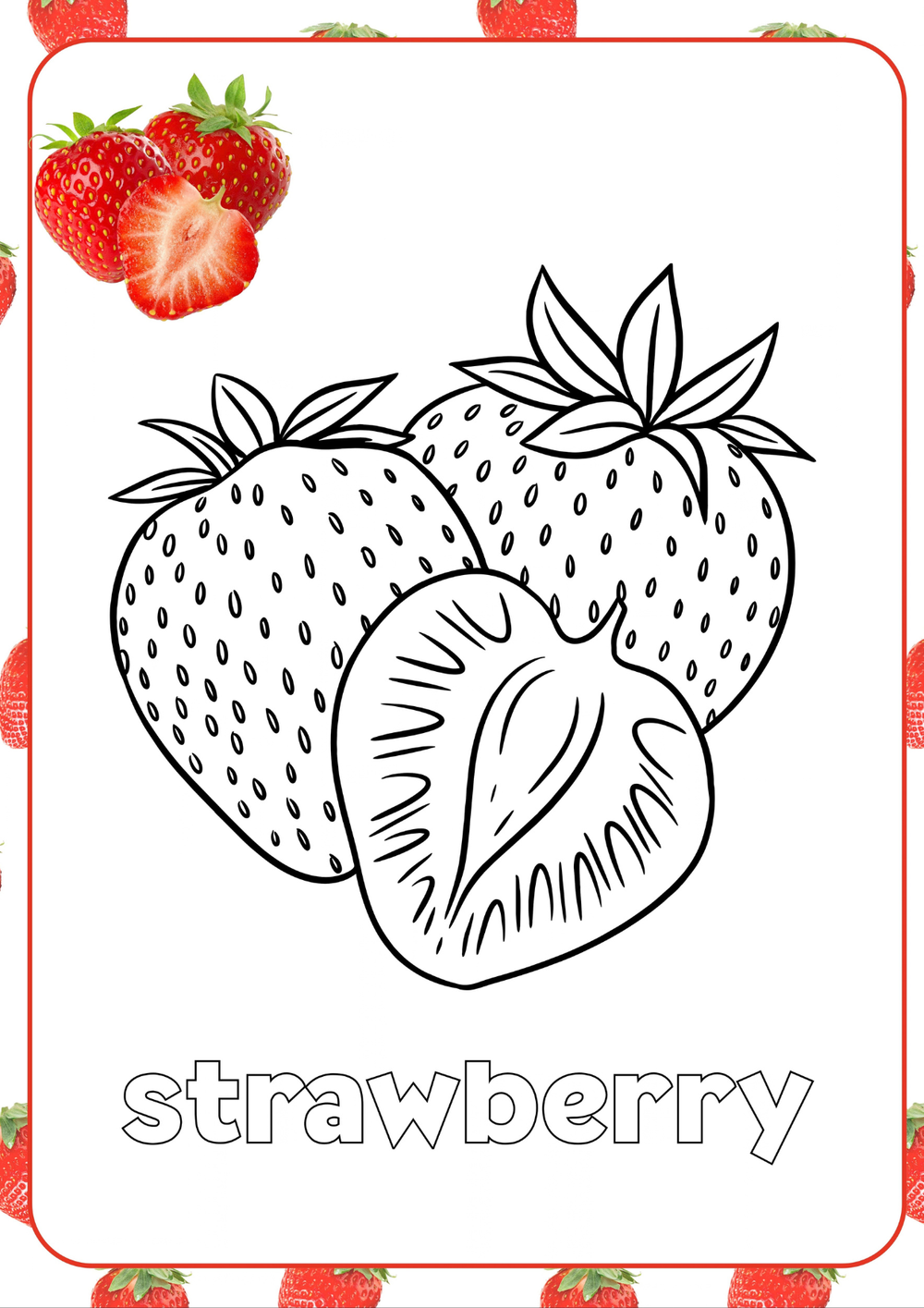 Cahier de coloriage des fruits | Édition anglaise – page 10