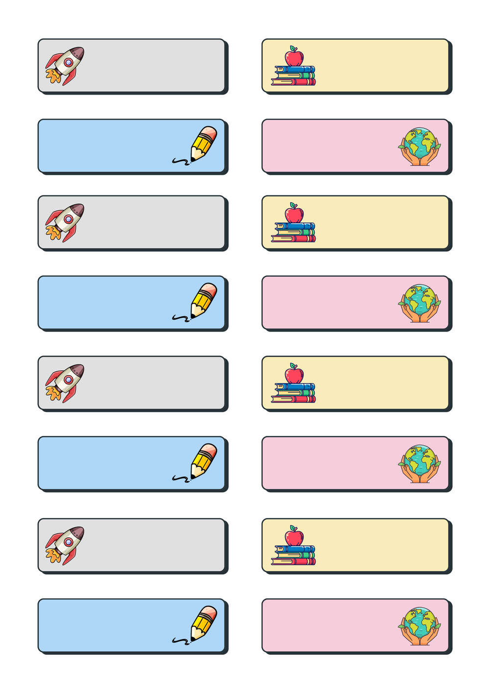 School Style – Étiquettes &amp; Stickers pour Fournitures Scolaires – page 3