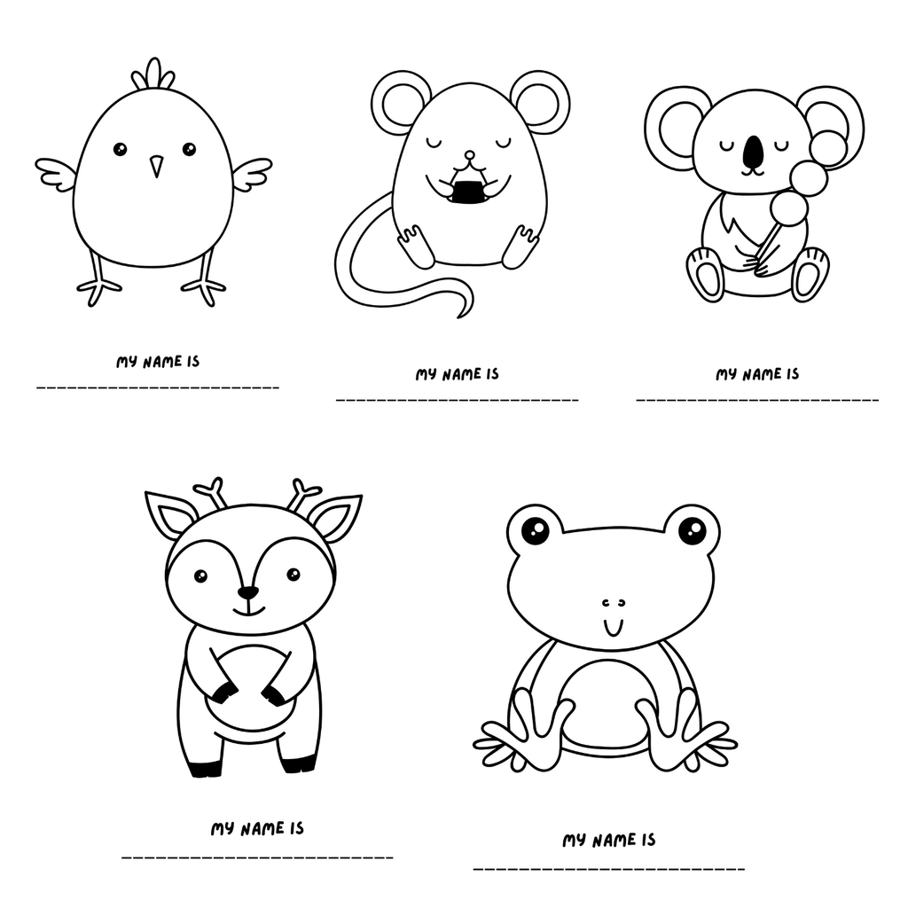 Fluffy Friends – Adorables Animaux à Imprimer & Décorer