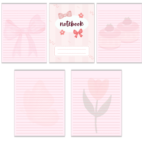 Carnet Rose Pastel