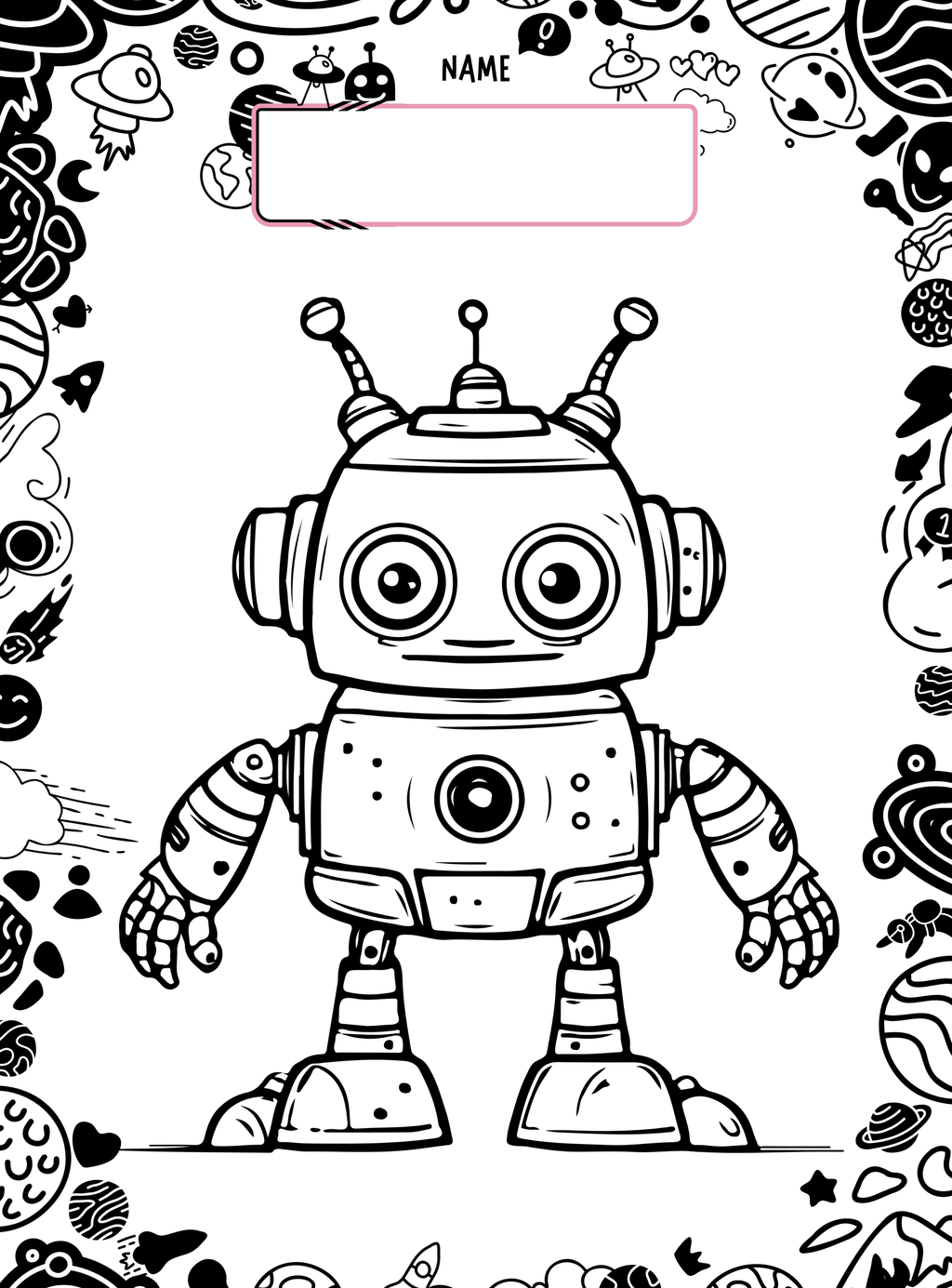 Space Coloring Book | Educational Activity Book