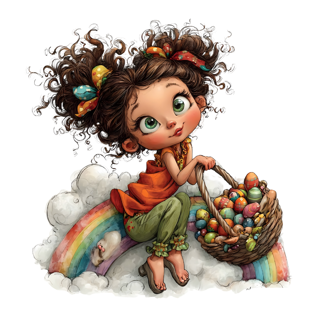 Girl Clipart Bundle – 15 Cute Illustrations PNG SVG PDF