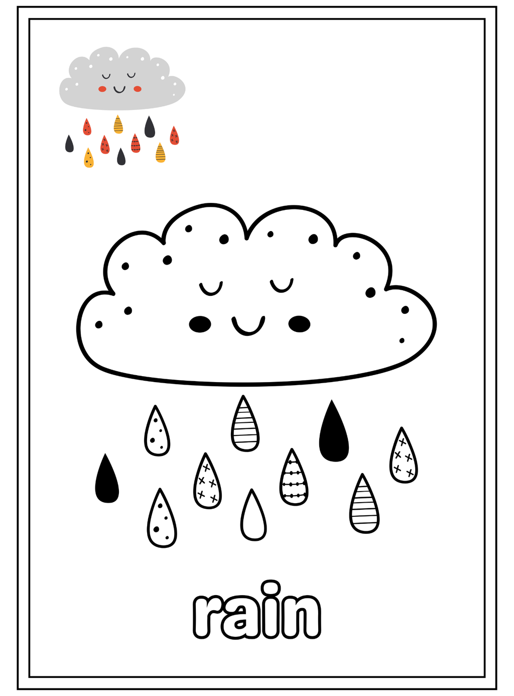 Weather Coloring Pages - English Edition