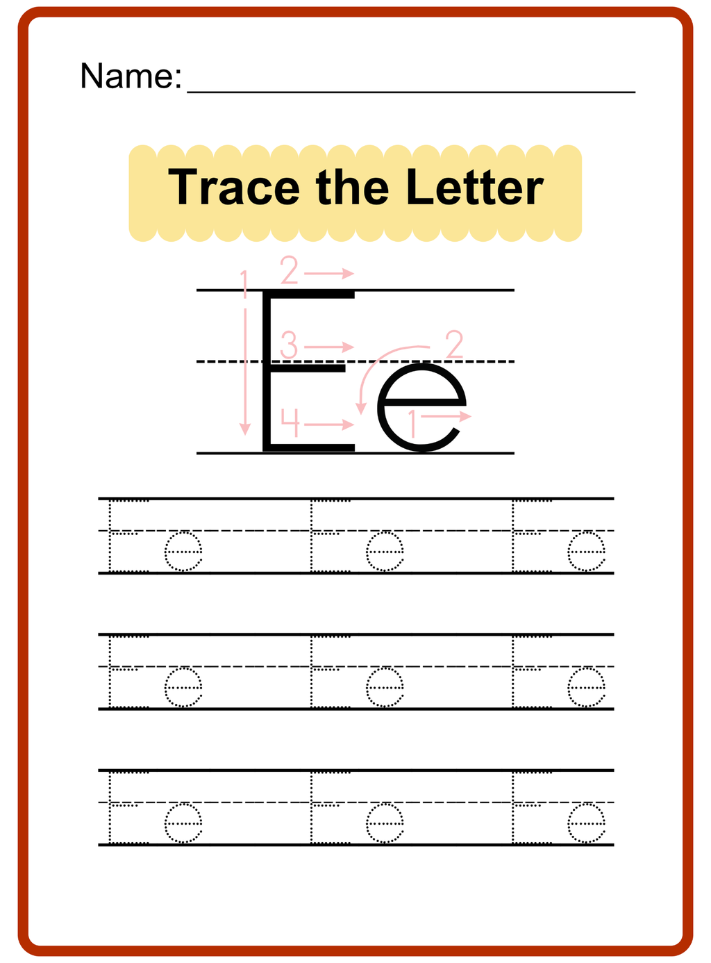 Trace the Letter: Step-by-Step - English Edition