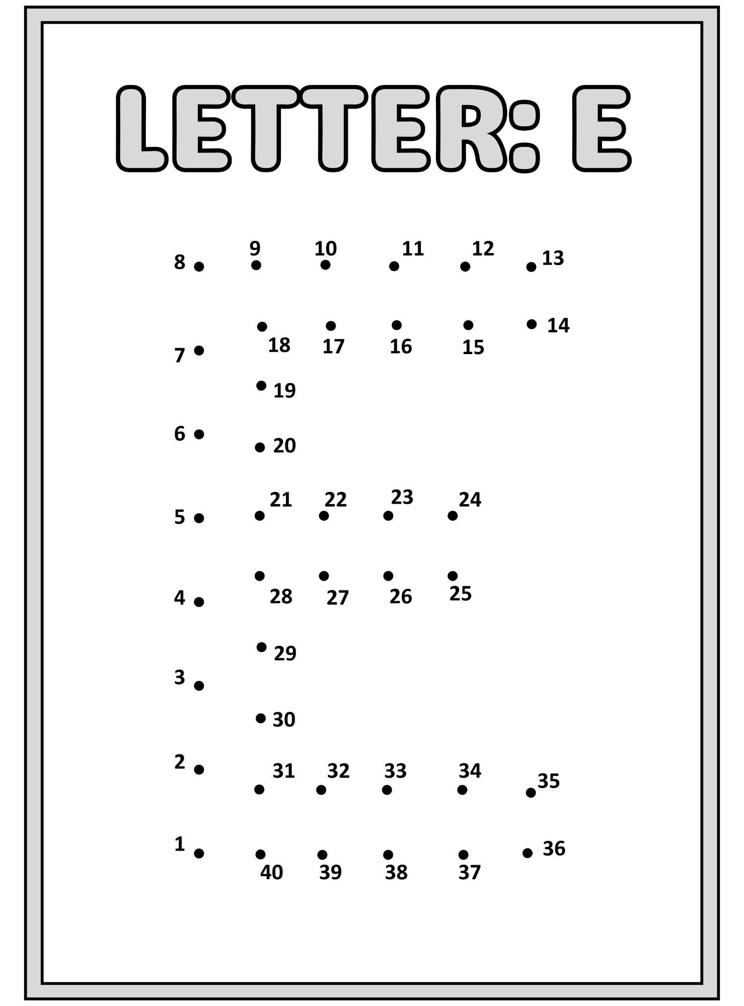 Connect The Dots | Uppercase Letter Formation Workbook