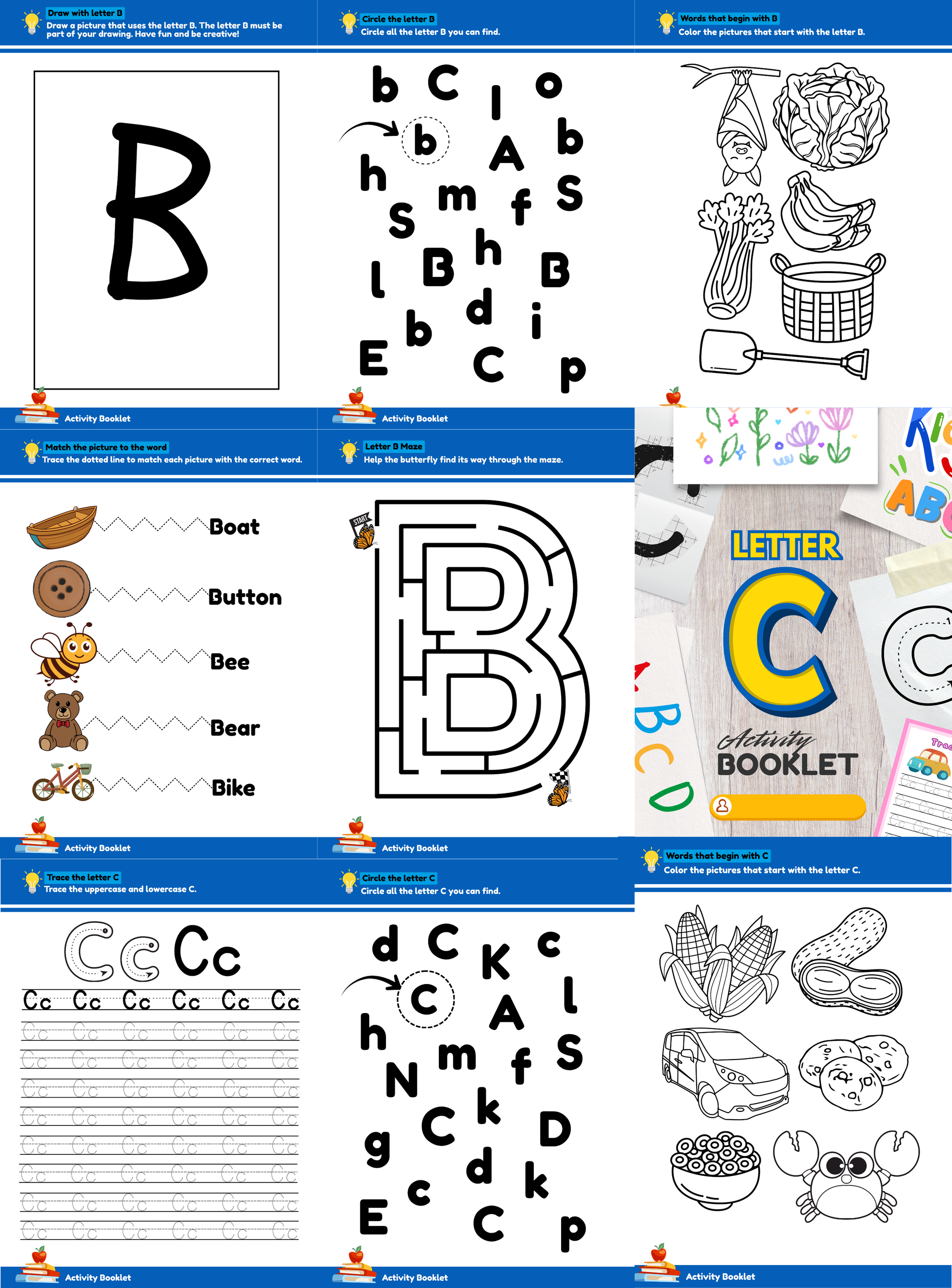 My First Alphabet Activity Book | English Letter Tracing & Learning