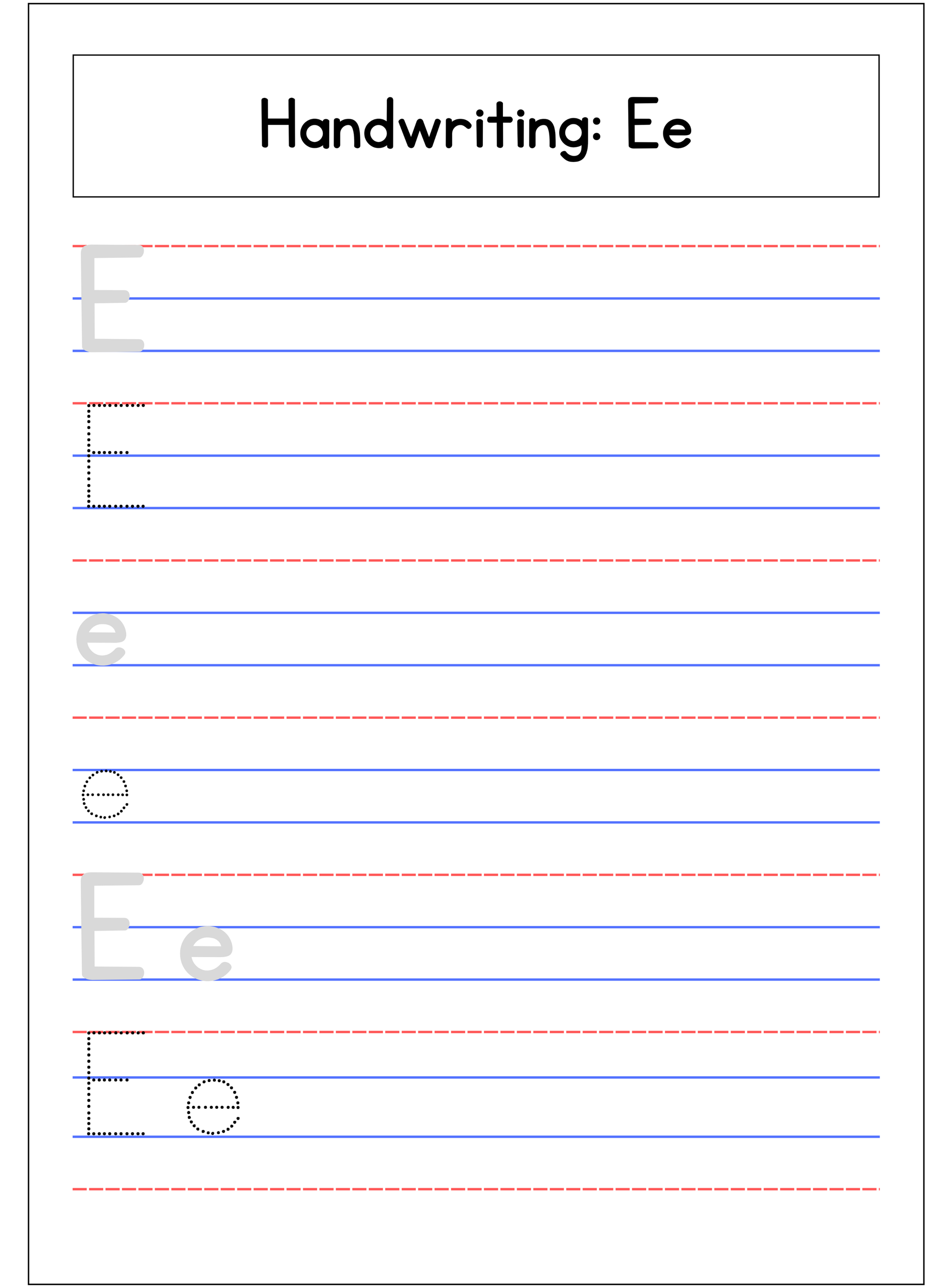 Alphabet Handwriting Practice Workbook | English Letter Tracing
