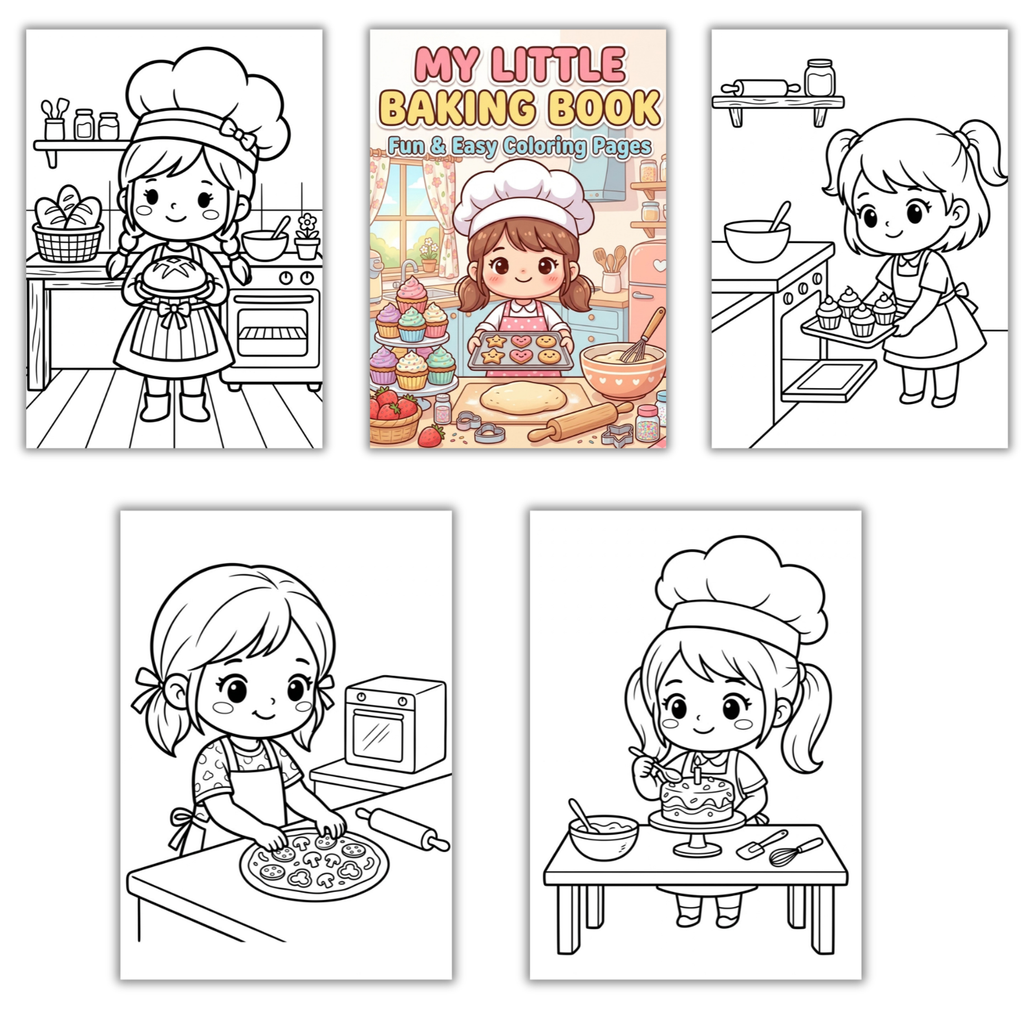 Mon Petit Livre de Pâtisserie à Colorier