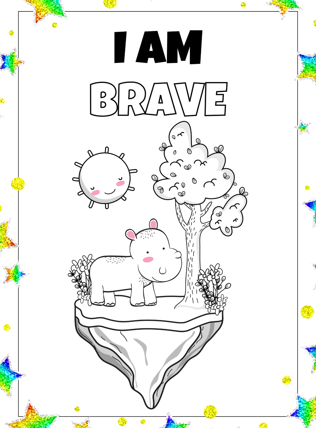 Positive Affirmations Coloring Book - English Edition