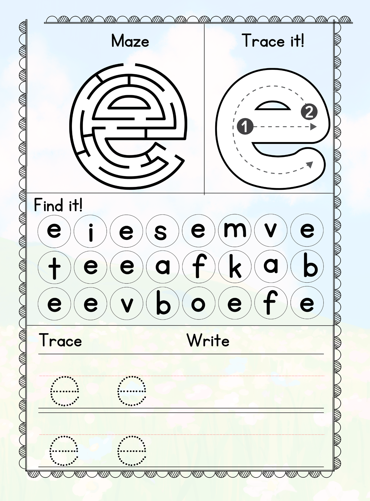 Fun Alphabet Maze & Letter Tracing - English Edition