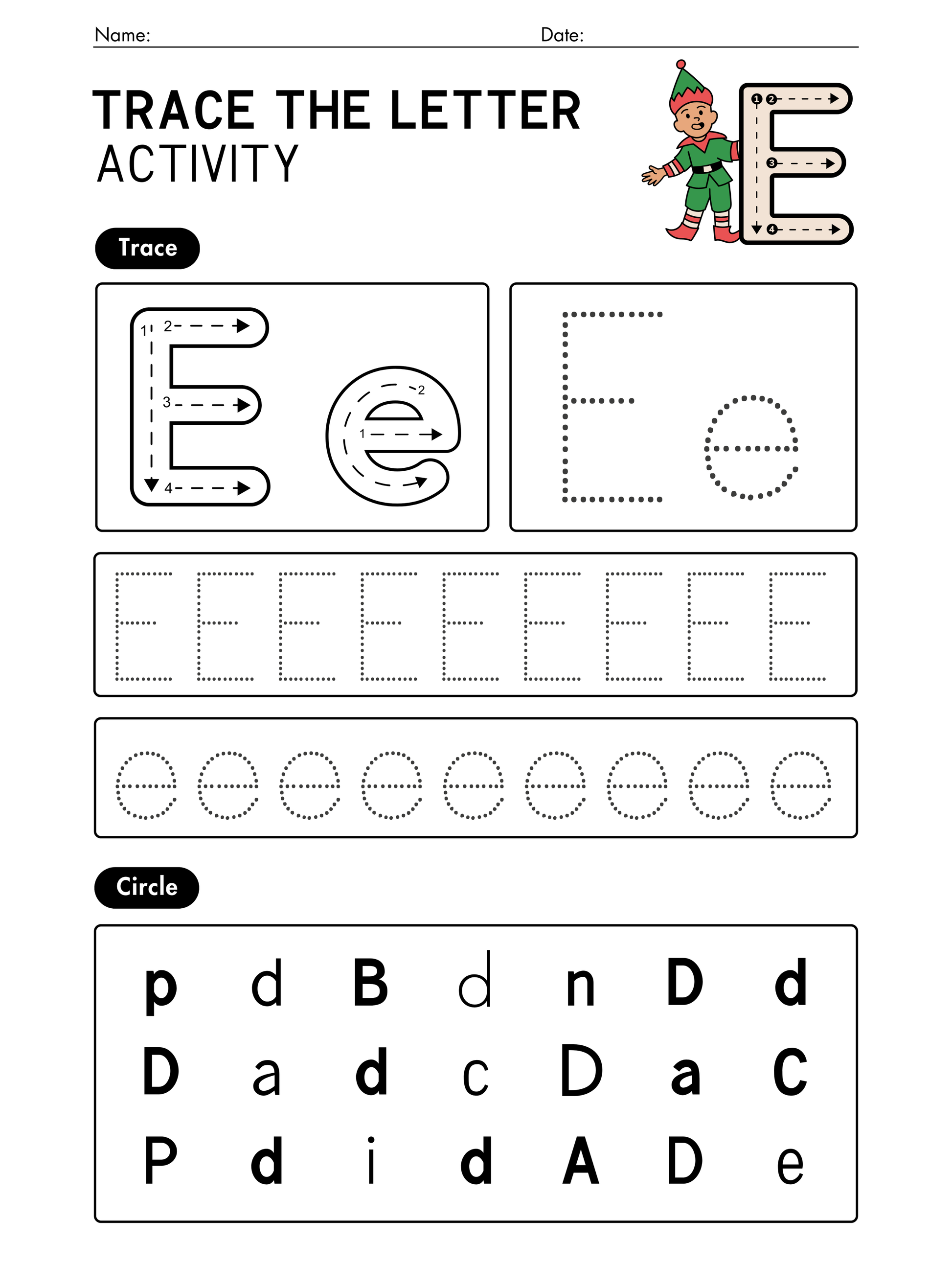 Fun with Letters Alphabet Activity Book | English Letter Tracing & Recognition