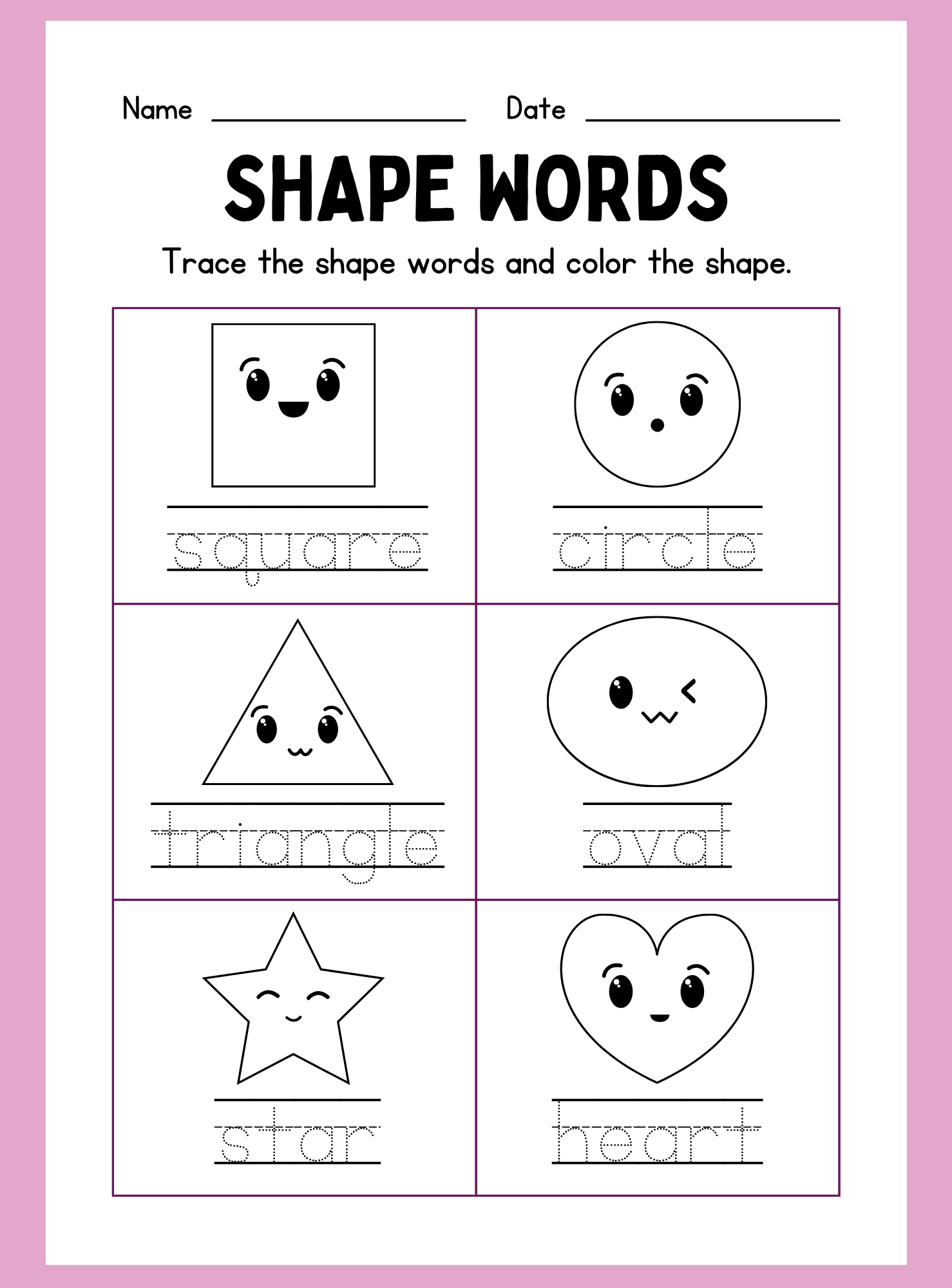 2D Shapes Workbook - English Edition