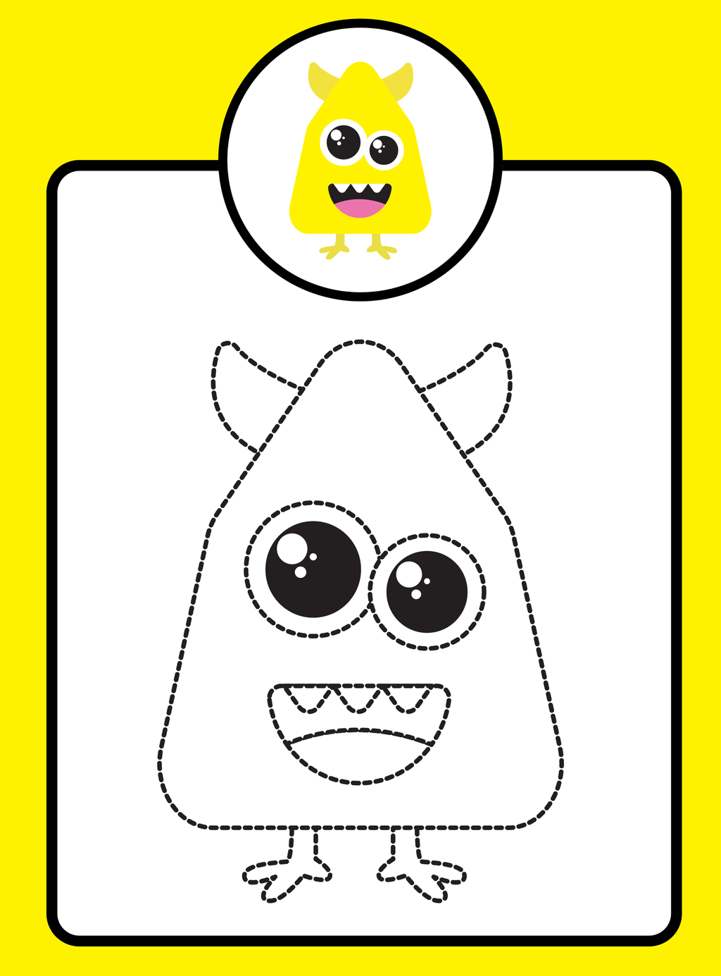 Monsters Coloring & Tracing Booklet | Educational Activity Book