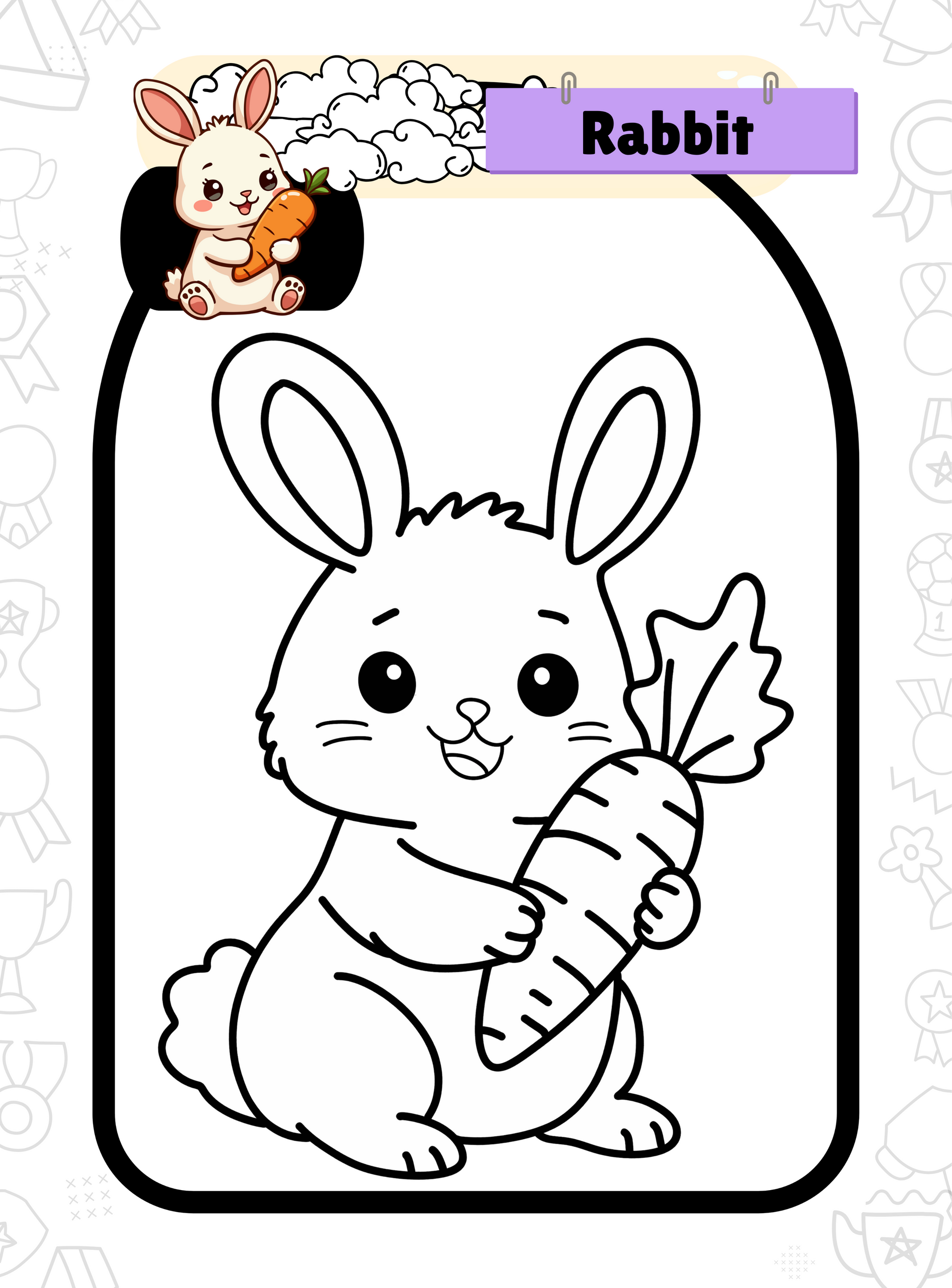Wild Animals Coloring Book | English Educational Activity Book