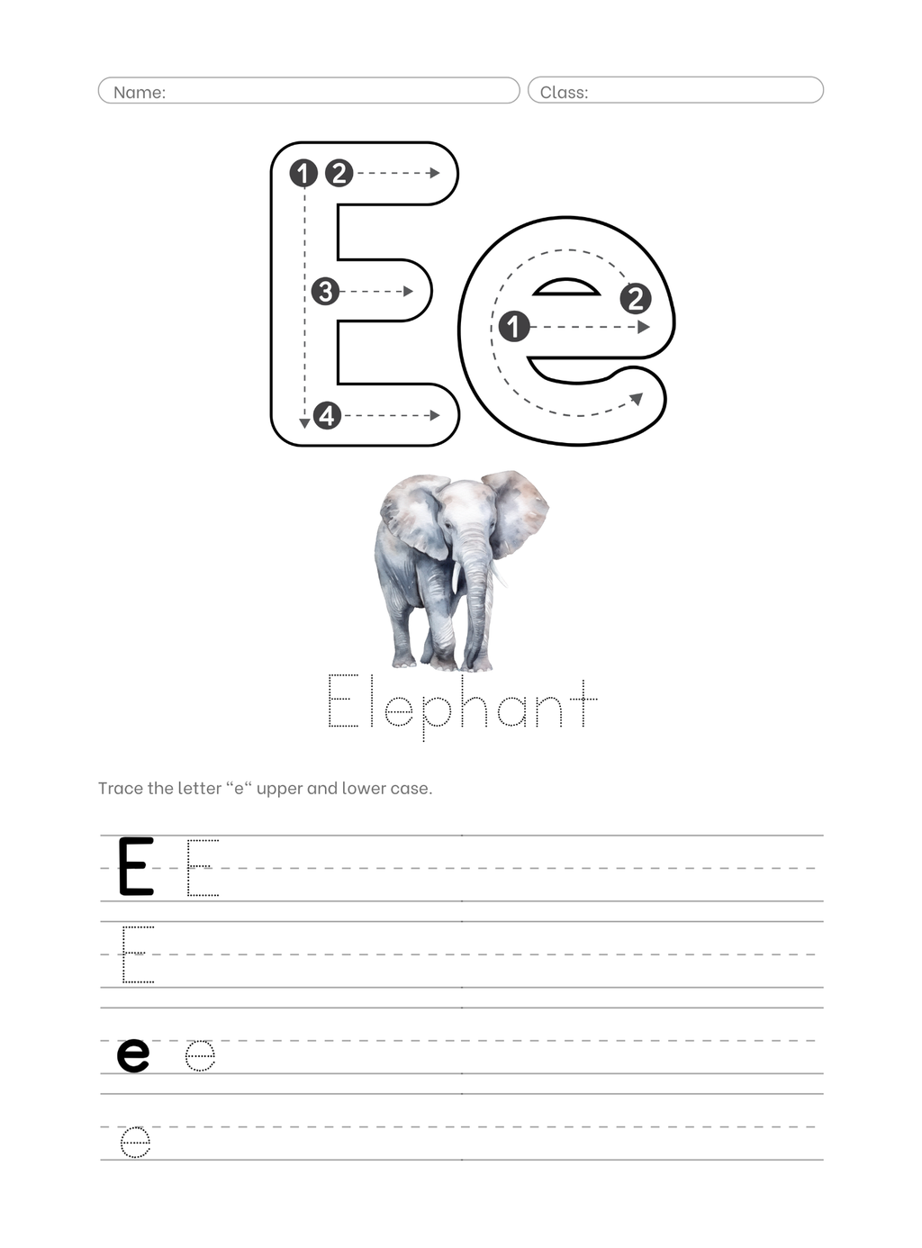 Premium Alphabet Guide | Handwriting and Watercolor Practice