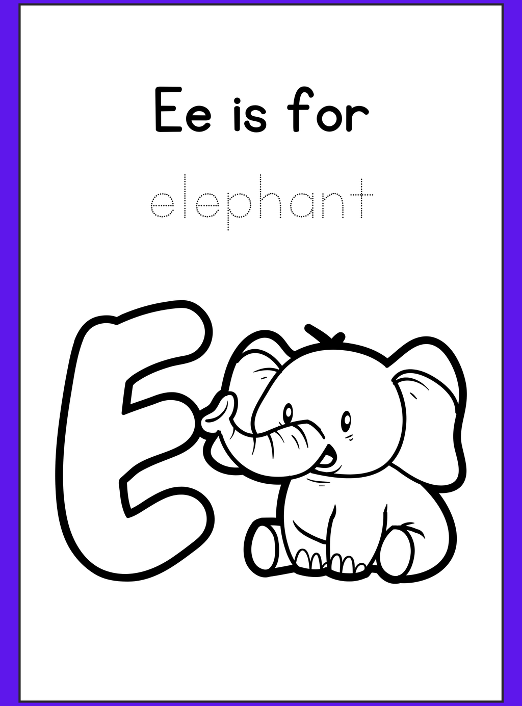 Alphabet Coloring Book | A-Z Animals Educational Workbook