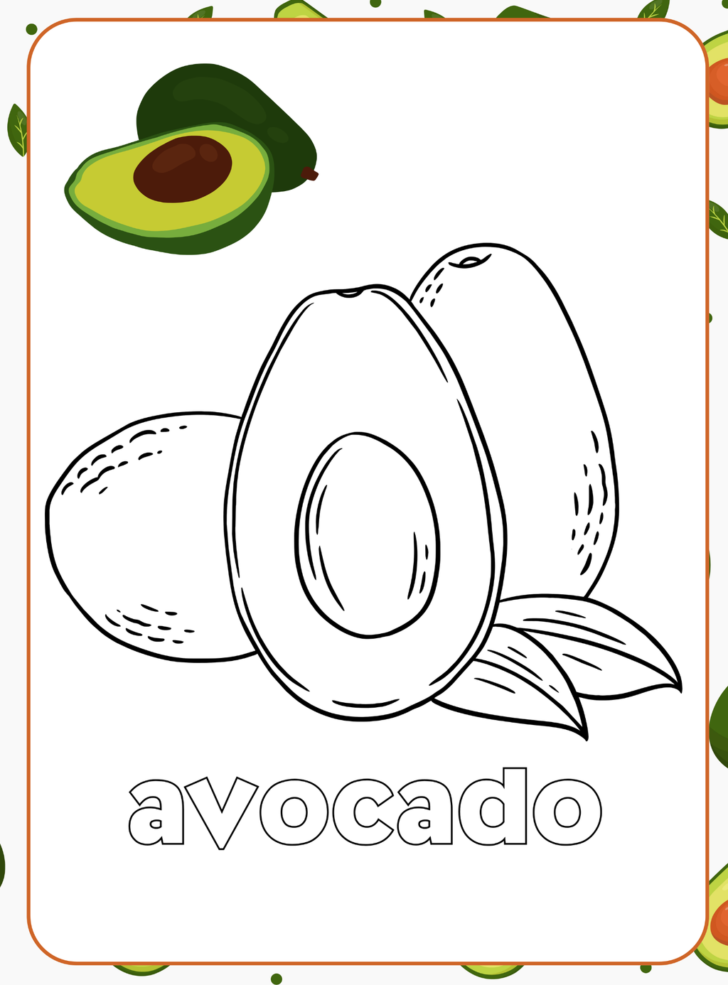 Fruits Coloring Book - English Edition