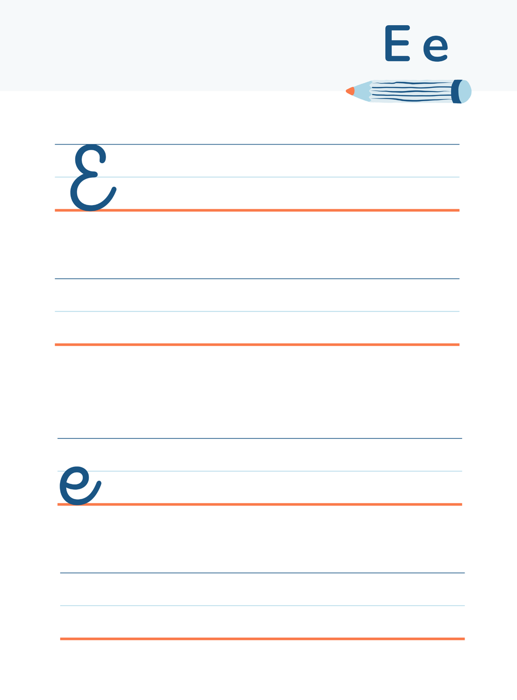 Handwriting Guide From A To Z | English Alphabet Practice