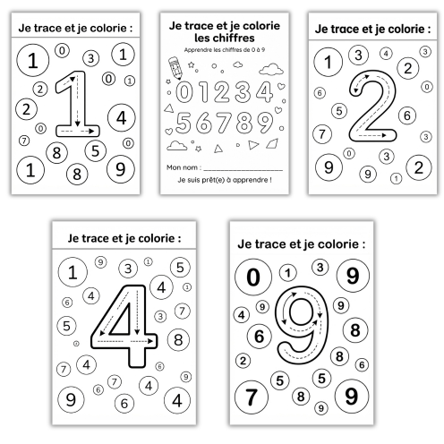 Mon Cahier de Traçage et de Coloriage