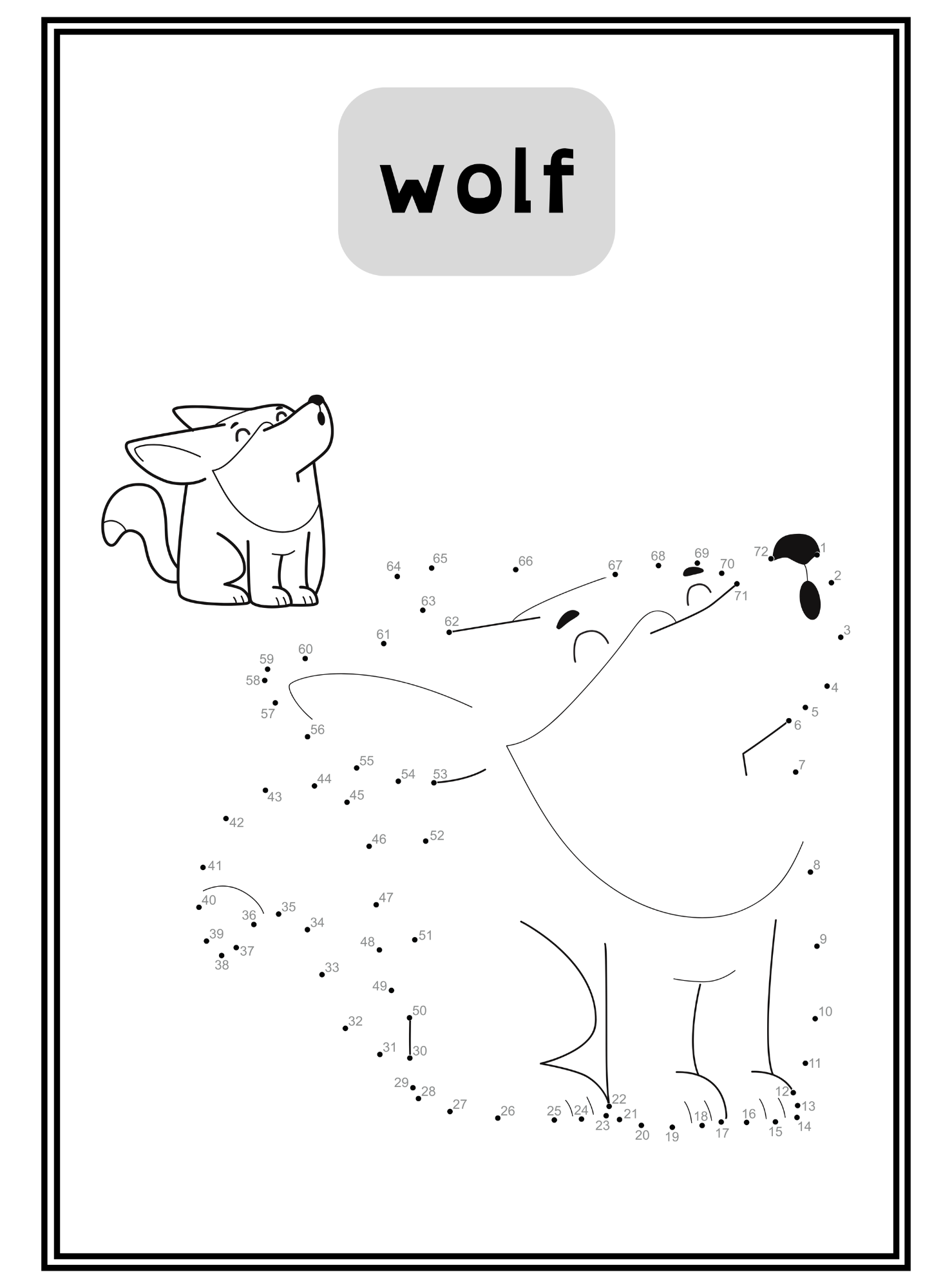 Animal Connect-the-Dots Workbook - English Edition