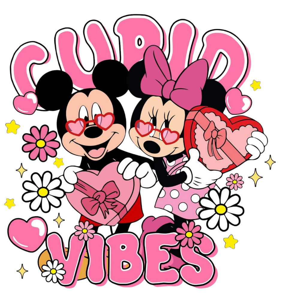 Cupid Vibes Duck Couple Clipart – Cute Love PNG SVG Printable