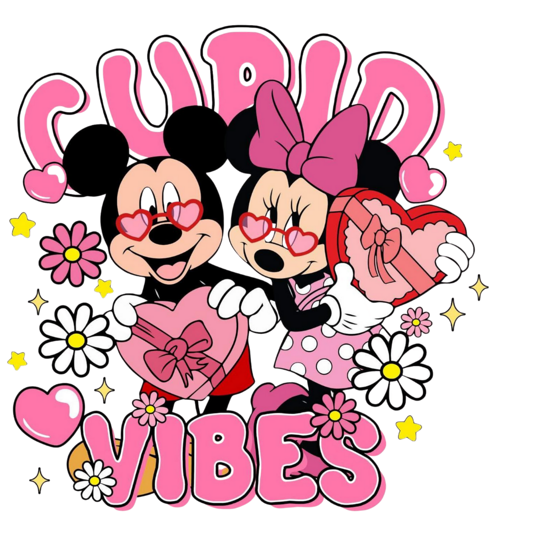 Cupid Vibes Duck Couple Clipart – Cute Love PNG SVG Printable
