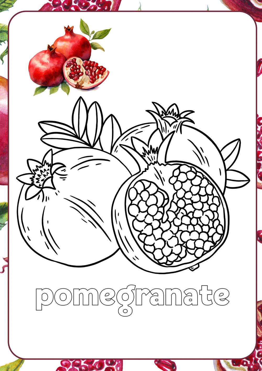 Cahier de coloriage des fruits | Édition anglaise – page 11